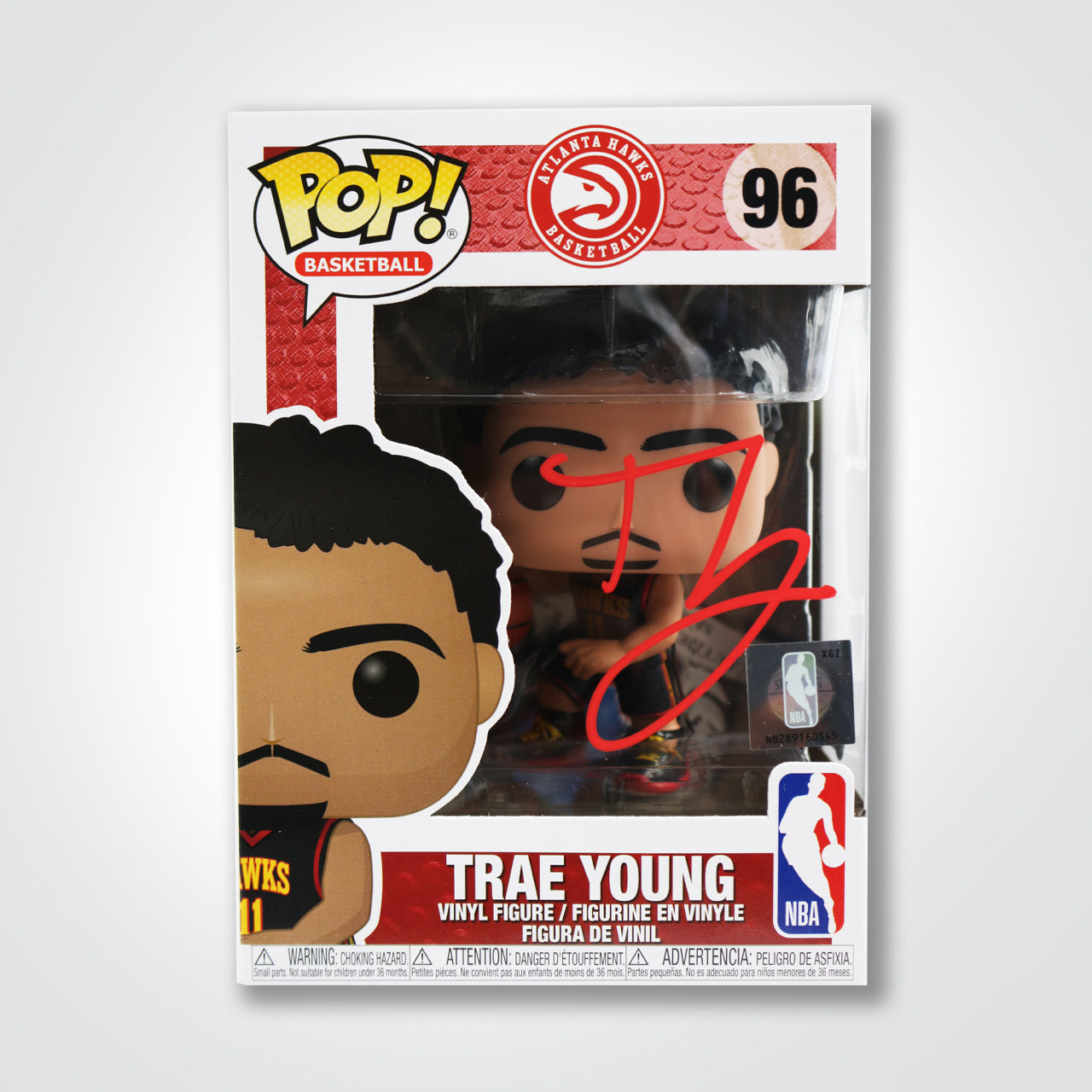 Trae Young Signed Hawks Funko Pop!