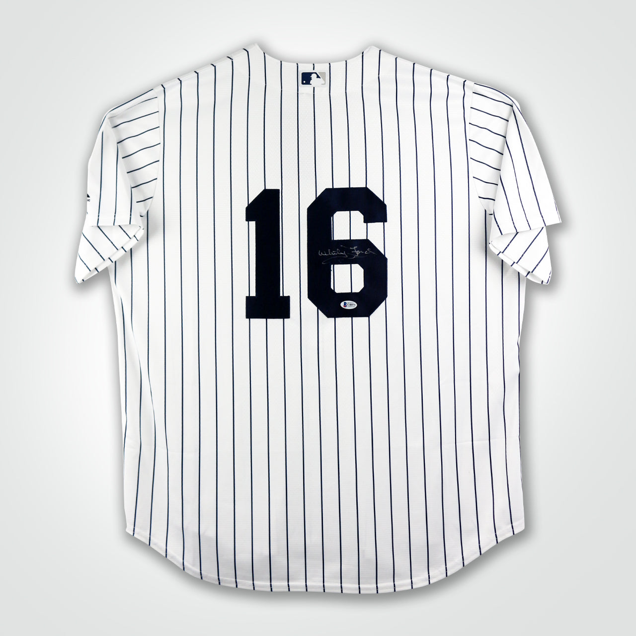 Whitey Ford Signed Yankees Majestic Jersey