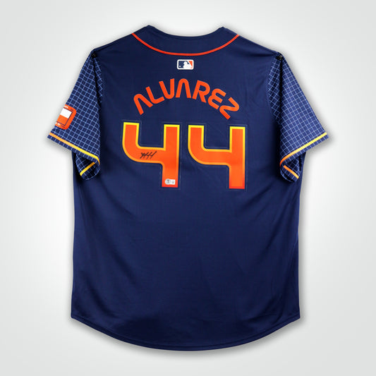 Yordan Alvarez Signed Astros City Connect Nike Jersey