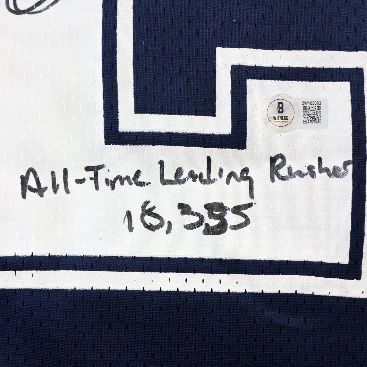 Emmitt Smith Signed Game Issued Cowboys Jersey With 3 Inscriptions - The Real Autograph